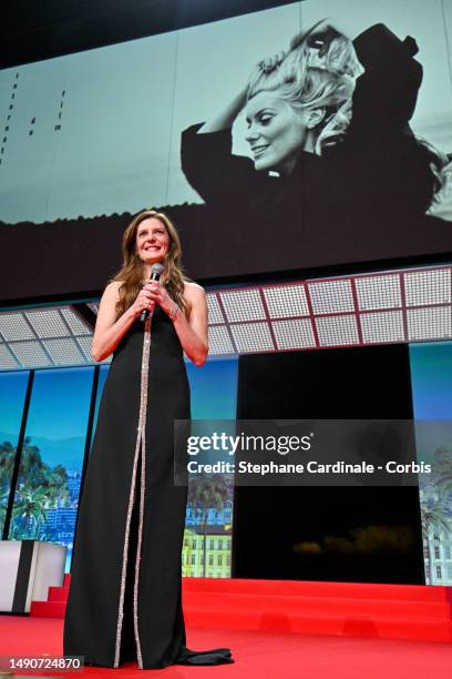 Chiara Mastroianni during the opening ceremony at the 76th annual Cannes film festival at Palais des Festivals on May 16, 2023 in Cannes, France.