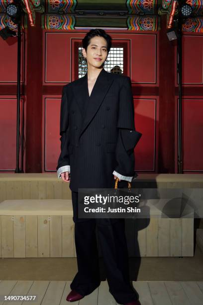 Jun Shison attends the Gucci Seoul Cruise 2024 fashion show at Gyeongbokgung Palace on May 16, 2023 in Seoul, South Korea.