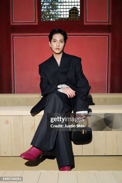 Jun Shison attends the Gucci Seoul Cruise 2024 fashion show at Gyeongbokgung Palace on May 16, 2023 in Seoul, South Korea.