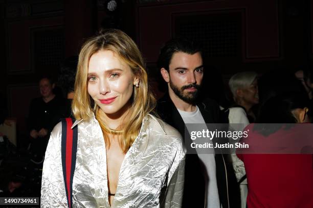 Elizabeth Olsen and Robbie Arnett attend the Gucci Seoul Cruise 2024 fashion show at Gyeongbokgung Palace on May 16, 2023 in Seoul, South Korea.