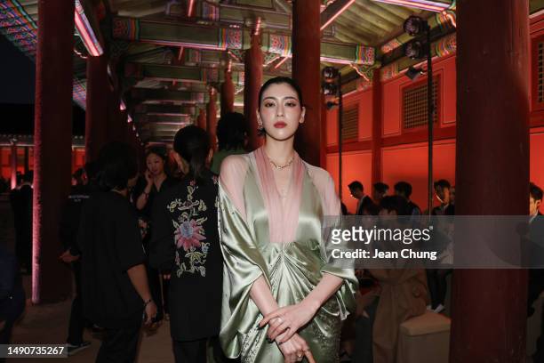 Ayaka Miyoshi attends the Gucci Seoul Cruise 2024 fashion show at Gyeongbokgung Palace on May 16, 2023 in Seoul, South Korea.