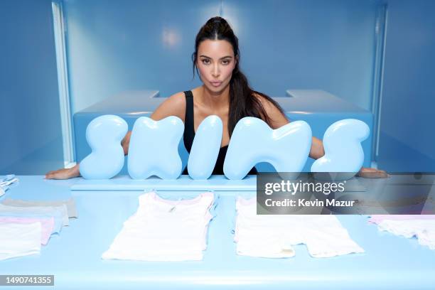 Skims Rockefeller Kim Kardashian visits the Skims Summer Pop-Up Shop in the Channel ...