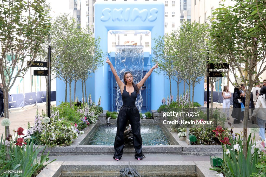Skims Rockefeller Kim Kardashian visits the Skims Summer Pop-Up Shop in the Channel ...