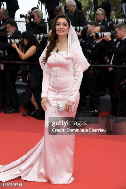 Honayda Serafi attends the "Jeanne du Barry" Screening & opening ceremony red carpet at the 76th annual Cannes film festival at Palais des Festivals...