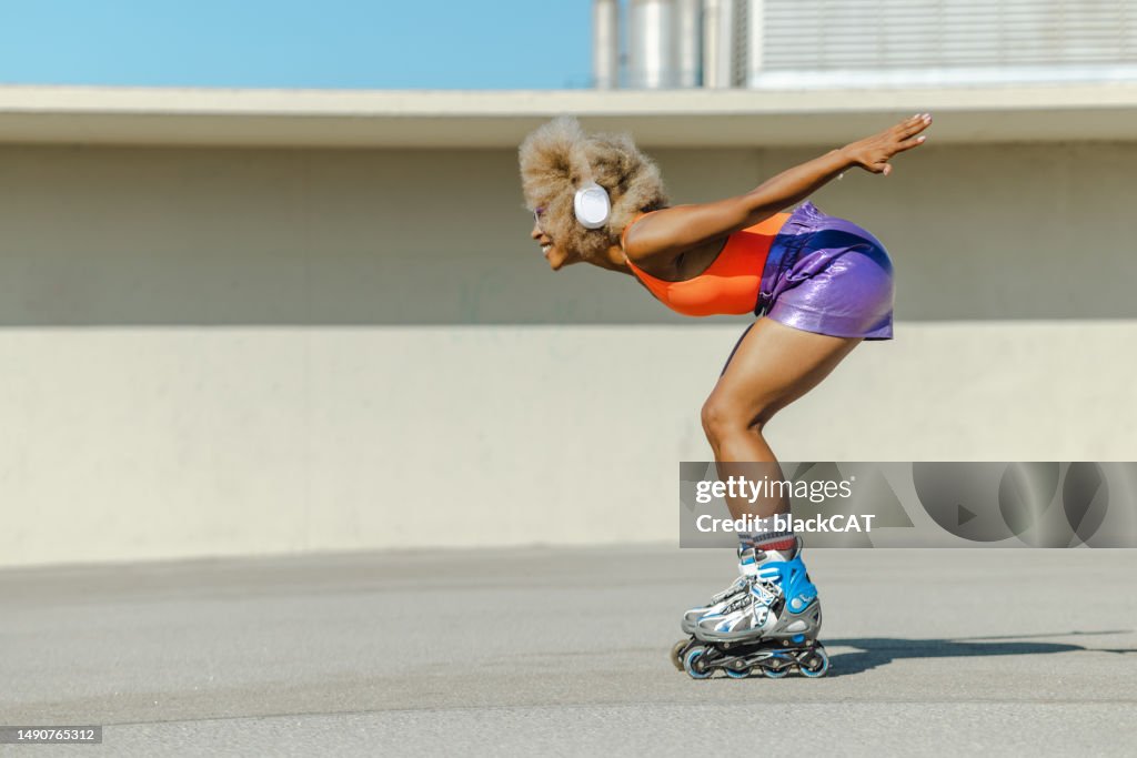 Patinaje afroamericano en la calle