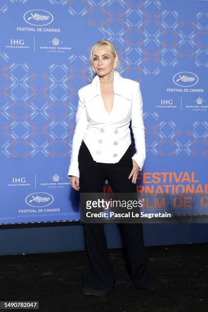 Emmanuelle Béart attends the opening ceremony gala dinner at the 76th annual Cannes film festival at Carlton Hotel on May 16, 2023 in Cannes, France.