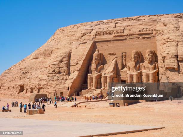 abu simbel - nubia stockfoto's en -beelden