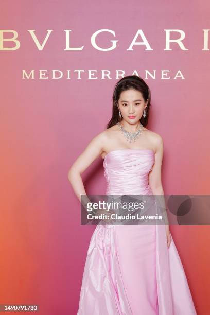 Crystal Liu attends the "Bulgari Mediterranea High Jewelry" event at Palazzo Ducale on May 16, 2023 in Venice.