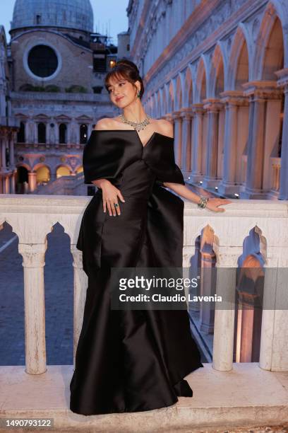 Lisa Manobal attends the "Bulgari Mediterranea High Jewelry" event at Palazzo Ducale on May 16, 2023 in Venice.