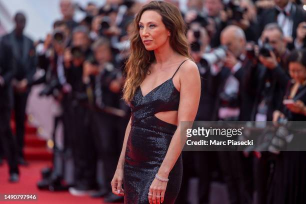 Laura Smet attends the "Jeanne du Barry" Screening & opening ceremony red carpet at the 76th annual Cannes film festival at Palais des Festivals on...