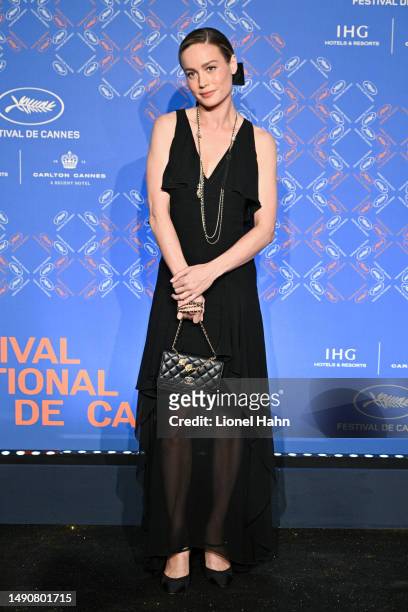 Brie Larson attends the opening ceremony gala dinner at the 76th annual Cannes film festival at Carlton Hotel on May 16, 2023 in Cannes, France.