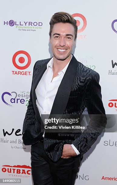 Dancer Zack Benitez attends HollyRod Foundation's 14th Annual Design Care on July 21, 2012 in Malibu, California.