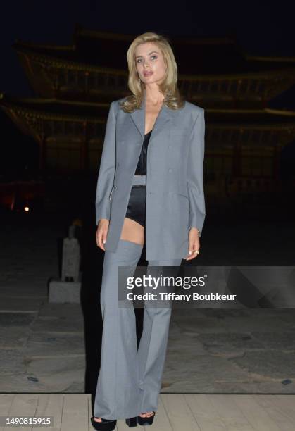Xenia Adonts attends the Gucci Seoul Cruise 2024 fashion show at Gyeongbokgung Palace on May 16, 2023 in Seoul, South Korea.