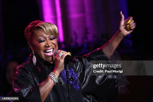 Patti LaBelle performs at the How Great Thou Art: A Sacred Celebration at the National United Methodist Church on May 16, 2023 in Washington, DC.