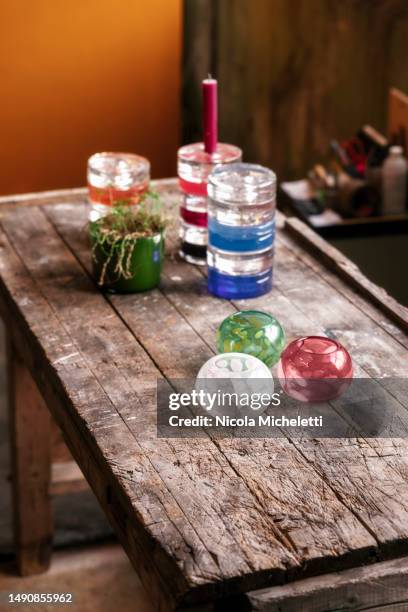 glassblower shop, detail - aalesund stock pictures, royalty-free photos & images