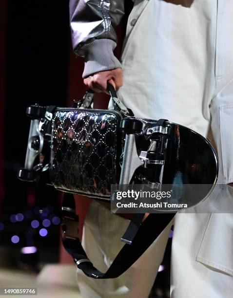 Model, bag detail, walks the runway during the Gucci Seoul Cruise 2024 fashion show at Gyeongbokgung Palace on May 16, 2023 in Seoul, South Korea.