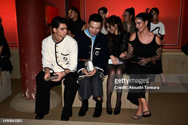 Jacob Rott, Mr. Bag, Pokimane, Fiona Zanetti attend the Gucci Seoul Cruise 2024 fashion show at Gyeongbokgung Palace on May 16, 2023 in Seoul, South...
