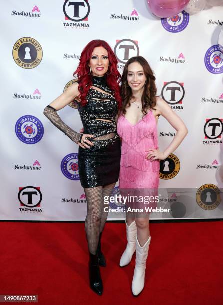 Recording artists Jade Starling and Sasha Anne arrive at Key Elements PR and Tazmania Records presents Video Release Party for Sasha Anne's single...