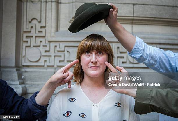 Liz Green poses at the Fnac Live Festival 2012 at Parvis De L'Hotel de Ville on July 22, 2012 in Paris, France.