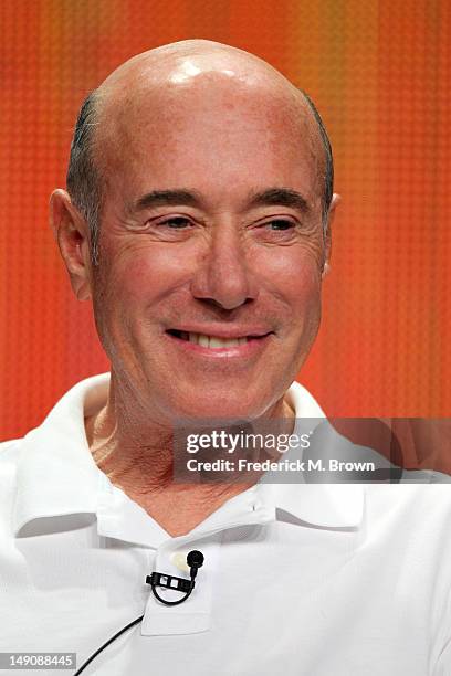 David Geffen, record executive, producer and philanthropis speaks onstage at the "American Masters Inventing David Geffen" panel during day 2 of the...