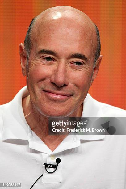 David Geffen, record executive, producer and philanthropis speaks onstage at the "American Masters Inventing David Geffen" panel during day 2 of the...