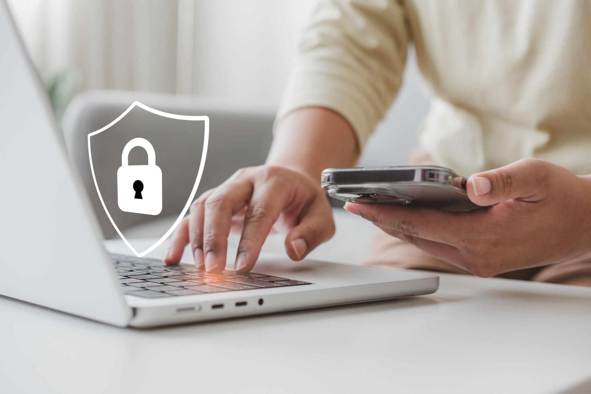 Devices password protection to verify user before connect to internet. Password verification concept Devices password protection to verify user before connect to internet. Password verification concept