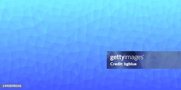 polygonal mosaic with blue gradient - abstract geometric background - low poly - triangle network background stock illustrations