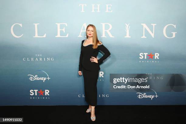 Miranda Otto attends the Australian premiere of "The Clearing" on May 17, 2023 in Sydney, Australia.