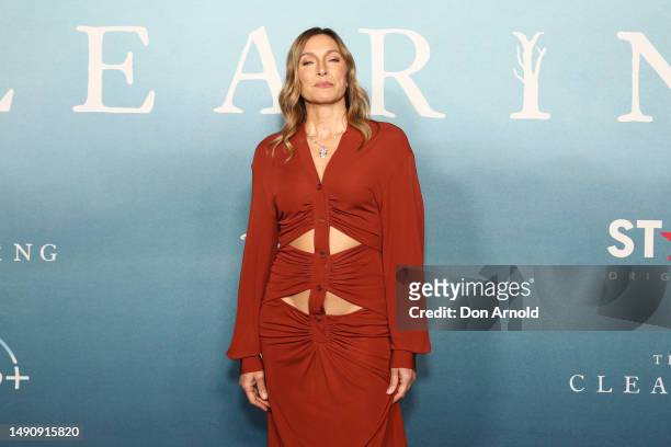 Claudia Karvan attends the Australian premiere of "The Clearing" on May 17, 2023 in Sydney, Australia.