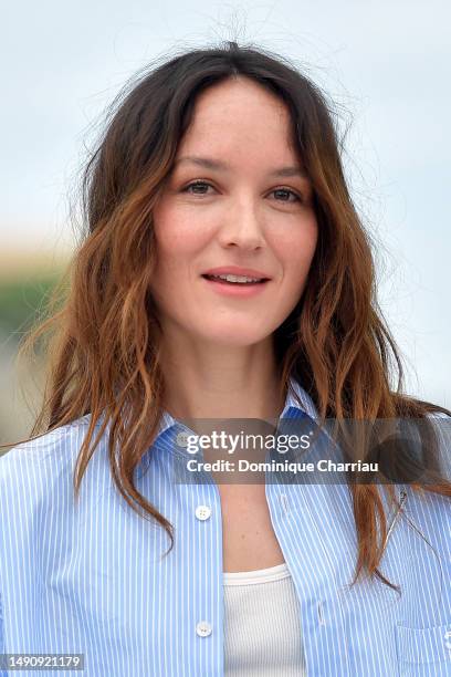 Anais Demoustier attends the photocall for the Camera D'Or Jury at the 76th annual Cannes film festival at Palais des Festivals on May 17, 2023 in...