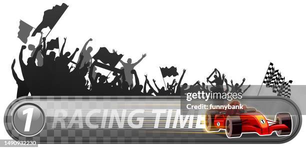 weekend burning - motorsport event stock illustrations