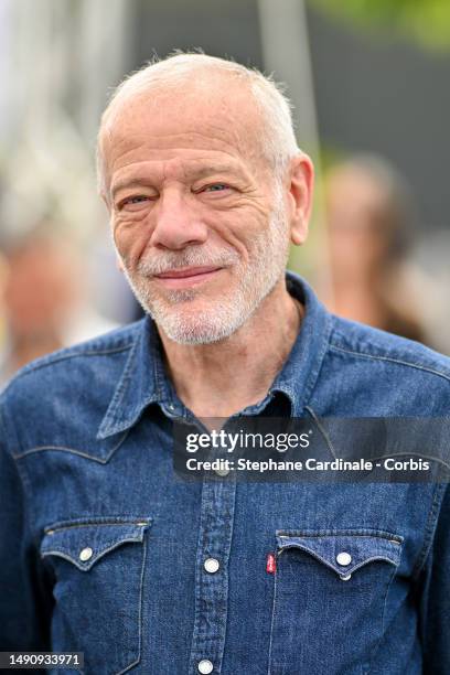 Pascal Greggory attends the "Jeanne du Barry" photocall at the 76th annual Cannes film festival at Palais des Festivals on May 17, 2023 in Cannes,...