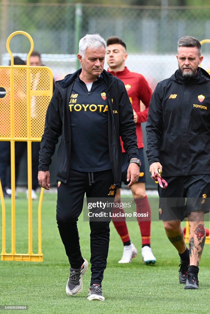 As Roma Coach AS Roma coach Josè Mourinho during training session ahead of their ...