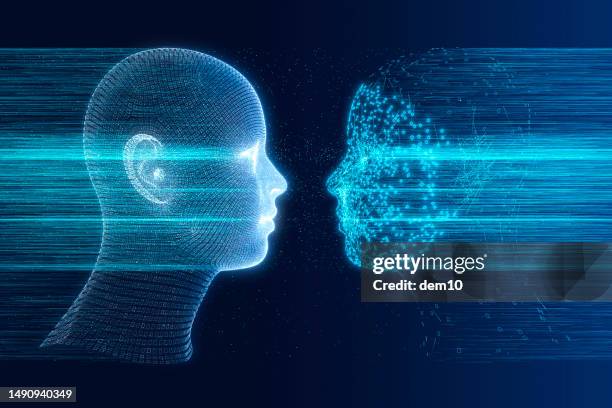 facial recognition system - artificial neural network stock illustrations