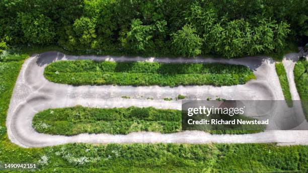 bmx track - track cycling stock pictures, royalty-free photos & images