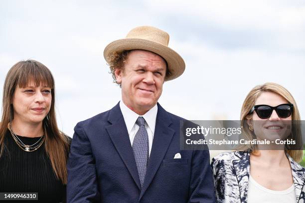 Alice Winocour, John C. Reilly and Emilie Dequenne attend the photocall for the Un Certain Regard jury at the 76th annual Cannes film festival at...