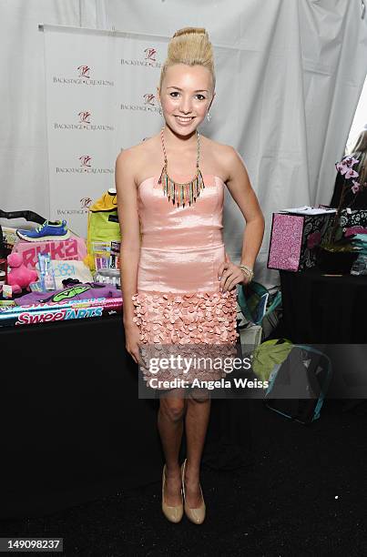 Actress Peyton List attends day 2 of Backstage Creations Celebrity Retreat at Teen Choice 2012 at Gibson Amphitheatre on July 22, 2012 in Universal...