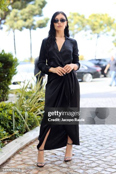Marta Pozzan is seen during the 76th Cannes film festival at Hotel Martinez on May 17, 2023 in Cannes, France.