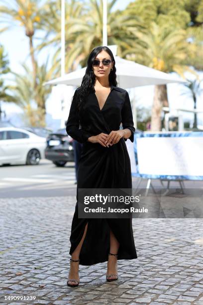 Marta Pozzan is seen during the 76th Cannes film festival at Hotel Martinez on May 17, 2023 in Cannes, France.