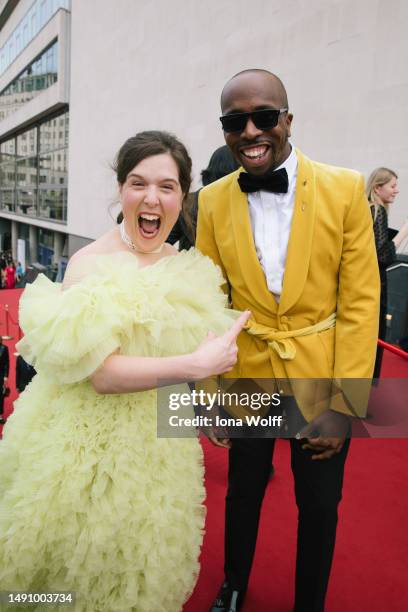 Rosie Jones and Kiell Smith-Bynoe attend the 2023 BAFTA Television Awards with P&O Cruises at The Royal Festival Hall on May 14, 2023 in London,...