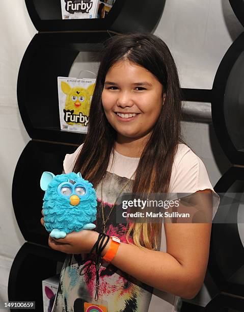 Actress Madison De La Garza attends day 2 of Backstage Creations Celebrity Retreat at Teen Choice 2012 at Gibson Amphitheatre on July 22, 2012 in...