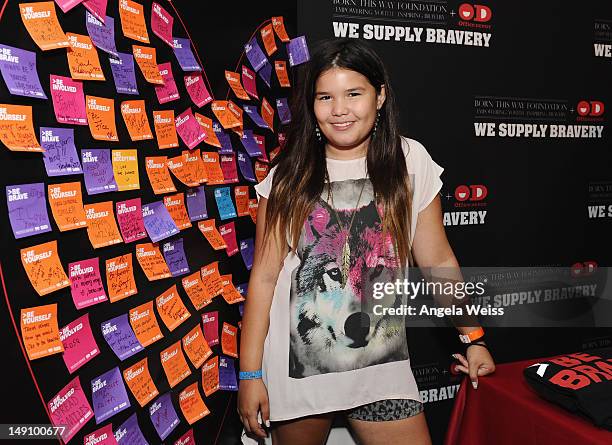 Actress Madison De La Garza attends day 2 of Backstage Creations Celebrity Retreat at Teen Choice 2012 at Gibson Amphitheatre on July 22, 2012 in...