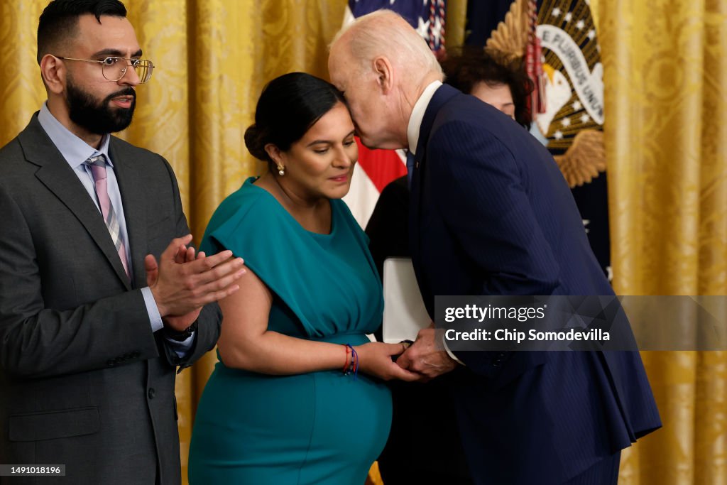 President Biden Honors Medal Of Valor Recipients In The East Room Of The White House