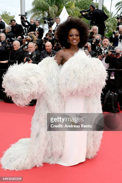 Viola Davis attends the "Monster" red carpet during the 76th annual Cannes film festival at Palais des Festivals on May 17, 2023 in Cannes, France.