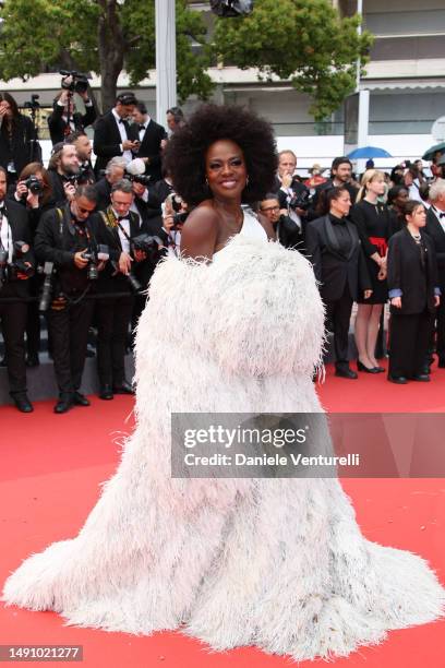 Viola Davis attends the "Monster" red carpet during the 76th annual Cannes film festival at Palais des Festivals on May 17, 2023 in Cannes, France.