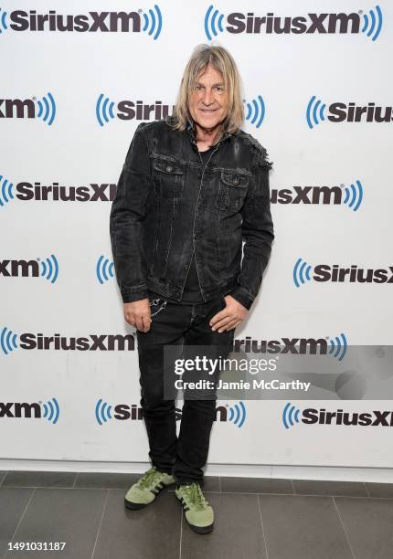Mike Peters visits SiriusXM at SiriusXM Studios on May 17, 2023 in New York City.