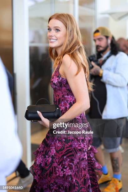 Abigail Cowen is seen during the 76th Cannes film festival at Hotel Martinez on May 17, 2023 in Cannes, France.