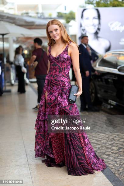 Abigail Cowen is seen during the 76th Cannes film festival at Hotel Martinez on May 17, 2023 in Cannes, France.