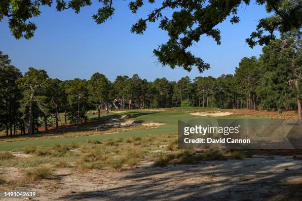 View of the par 5, fifth hole on the Pinehurst No.2 Course which will be the host course for the 2024 US Open Championship at The Pinehurst Resort on...