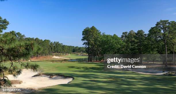 View of the par 3, 15th hole on the Pinehurst No.2 Course which will be the host course for the 2024 US Open Championship at The Pinehurst Resort on...